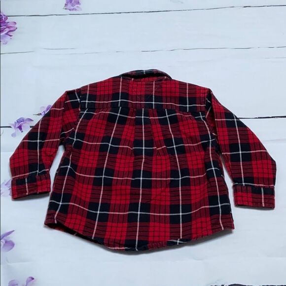 🍭6/$30 Tommy Hilfiger Plaid Buttondown - 12-18 m - Picture 8 of 8